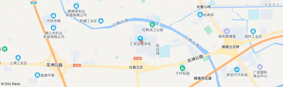 佛山汇贤中学_公交站地图_佛山公交_妙搜公交查询2025