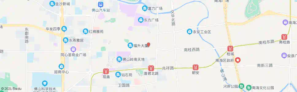 佛山燎原路_公交站地图_佛山公交_妙搜公交查询2025