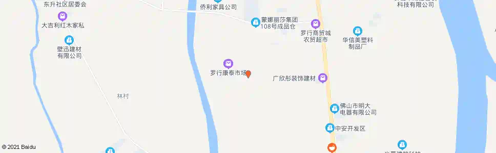 佛山罗行村委会_公交站地图_佛山公交_妙搜公交查询2025