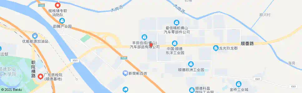 佛山丰田合诚配件厂_公交站地图_佛山公交_妙搜公交查询2025