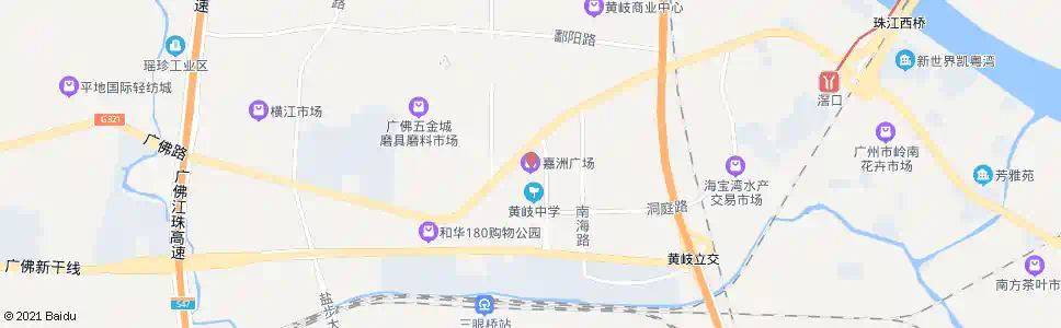 佛山嘉洲广场_公交站地图_佛山公交_妙搜公交查询2025