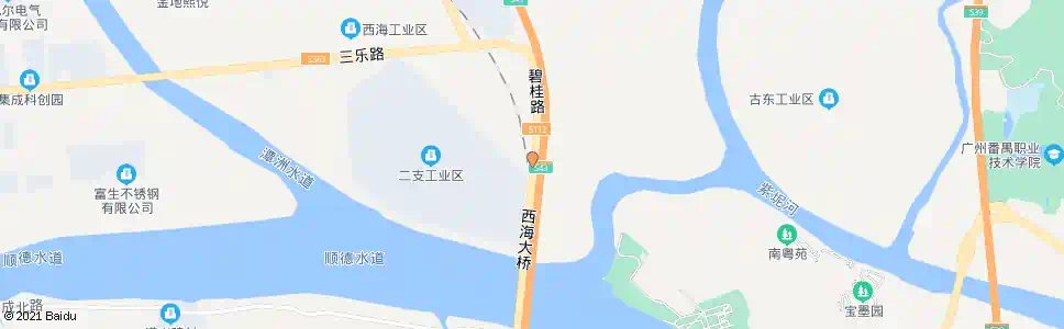 佛山西海大桥北_公交站地图_佛山公交_妙搜公交查询2025