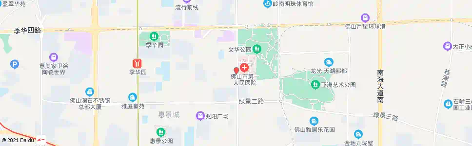 佛山市一医院B站_公交站地图_佛山公交_妙搜公交查询2025