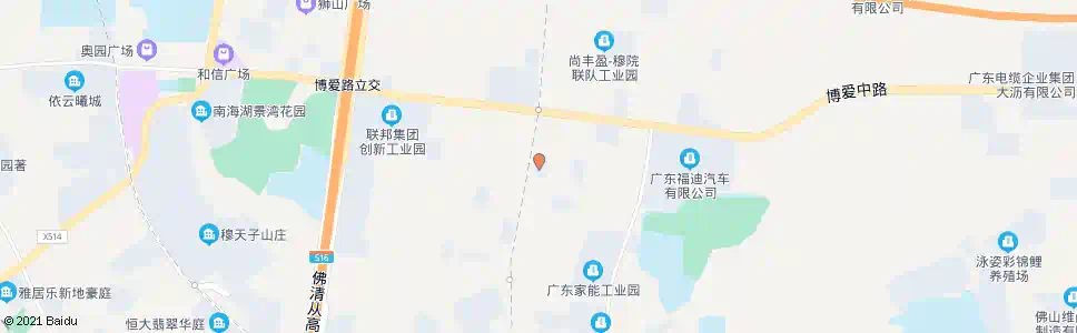 佛山大田花厂_公交站地图_佛山公交_妙搜公交查询2025