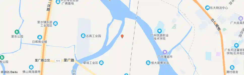 佛山草场工业大道北_公交站地图_佛山公交_妙搜公交查询2025