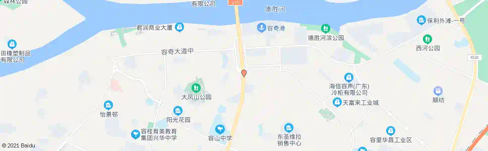 佛山容奇大桥南(桥东路口)_公交站地图_佛山公交_妙搜公交查询2025