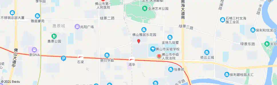 佛山深华路_公交站地图_佛山公交_妙搜公交查询2025