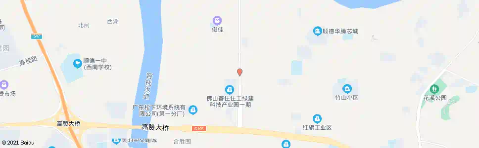 佛山穗香工业区(伦桂路)_公交站地图_佛山公交_妙搜公交查询2025