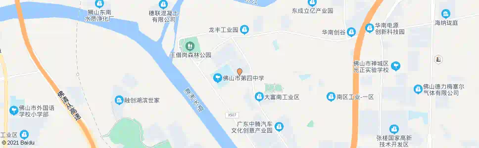 佛山四中_公交站地图_佛山公交_妙搜公交查询2025