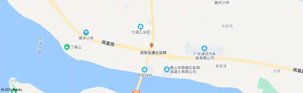佛山百安路南华站_公交站地图_佛山公交_妙搜公交查询2025