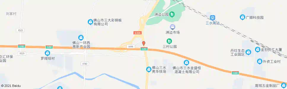 佛山洲边_公交站地图_佛山公交_妙搜公交查询2025