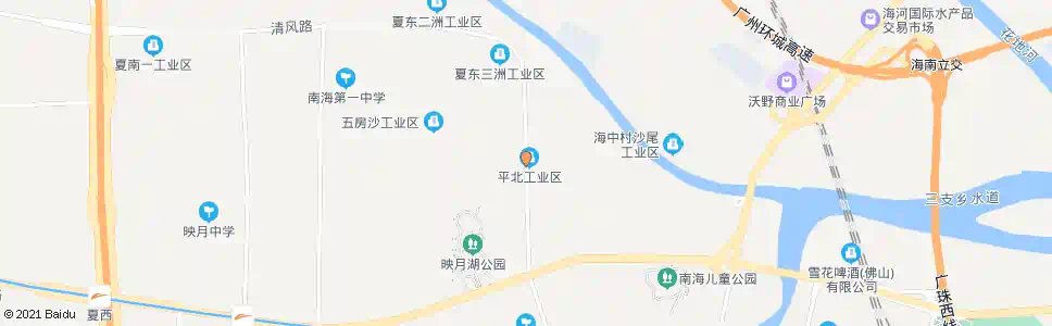 佛山平洲污水处理厂路口_公交站地图_佛山公交_妙搜公交查询2025