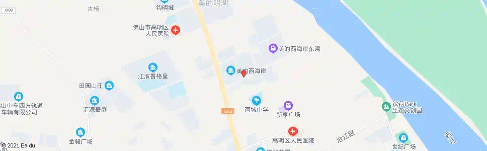 佛山东湖洲花园C_公交站地图_佛山公交_妙搜公交查询2025