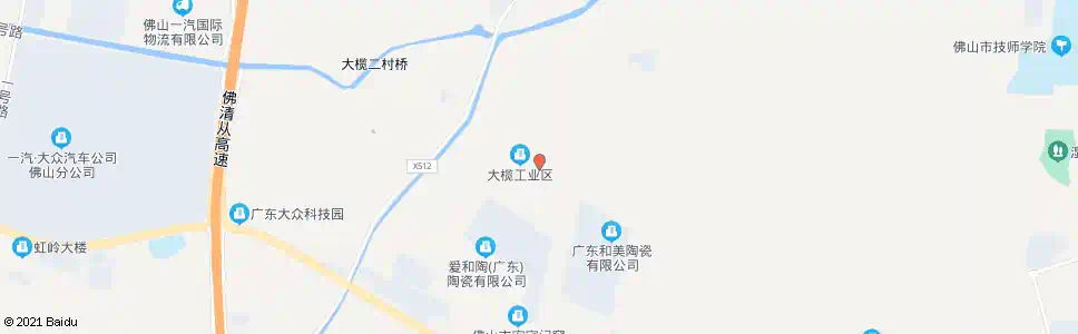 佛山大榄员工村_公交站地图_佛山公交_妙搜公交查询2025
