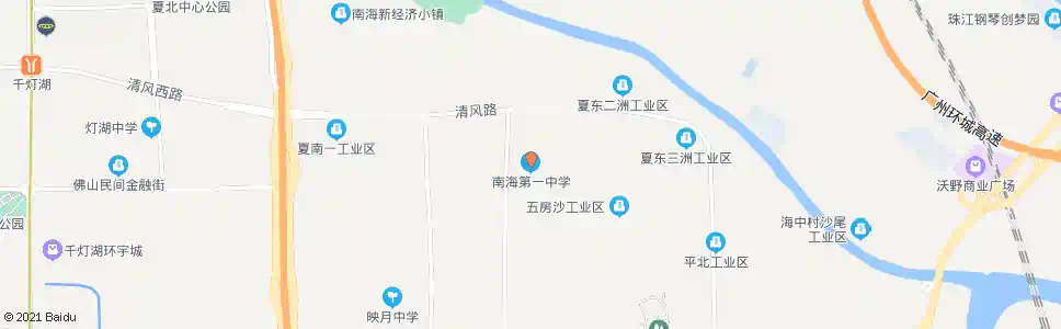佛山南海一中_公交站地图_佛山公交_妙搜公交查询2025