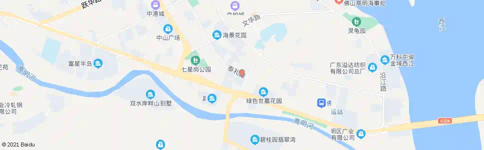 佛山常安食街_公交站地图_佛山公交_妙搜公交查询2025