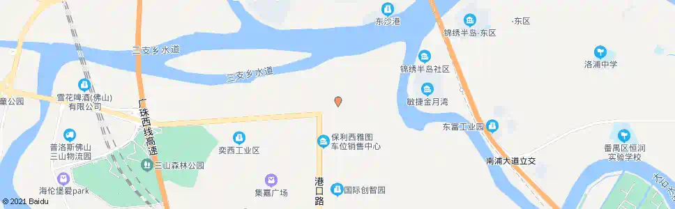 佛山三山货柜码头_公交站地图_佛山公交_妙搜公交查询2025