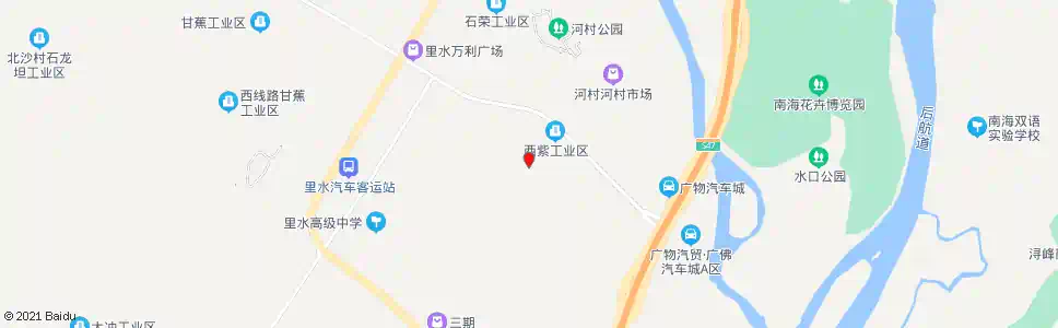 佛山江边村_公交站地图_佛山公交_妙搜公交查询2025