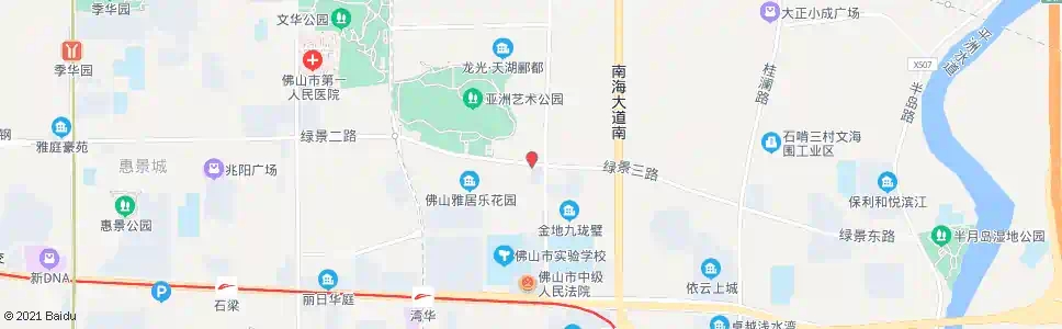 佛山绿景三路_公交站地图_佛山公交_妙搜公交查询2025