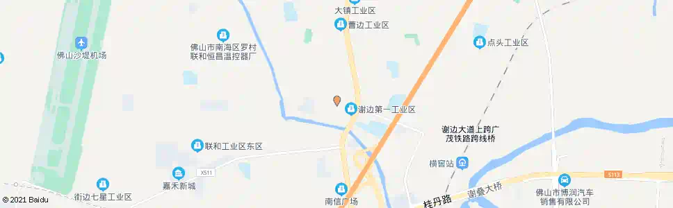 佛山谢边工业一区_公交站地图_佛山公交_妙搜公交查询2025