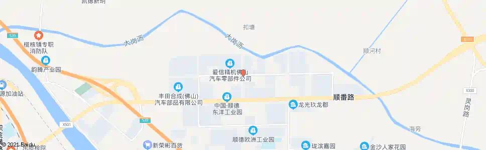 佛山新辉路顺和北路口_公交站地图_佛山公交_妙搜公交查询2025