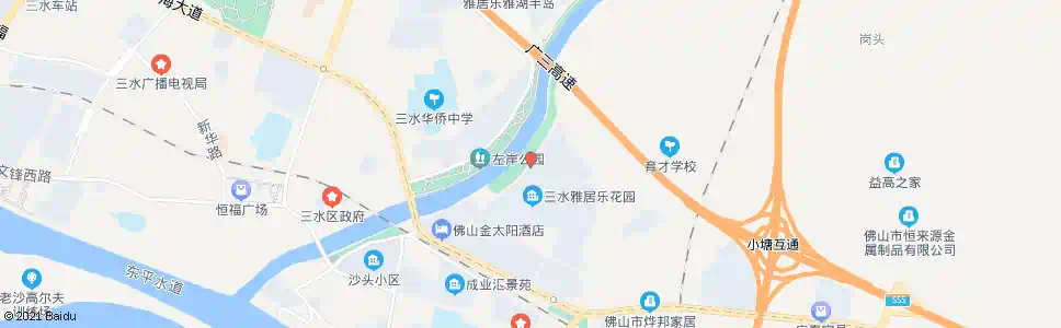 佛山雅居乐_公交站地图_佛山公交_妙搜公交查询2025