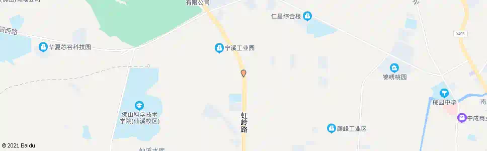 佛山虹岭路北_公交站地图_佛山公交_妙搜公交查询2025