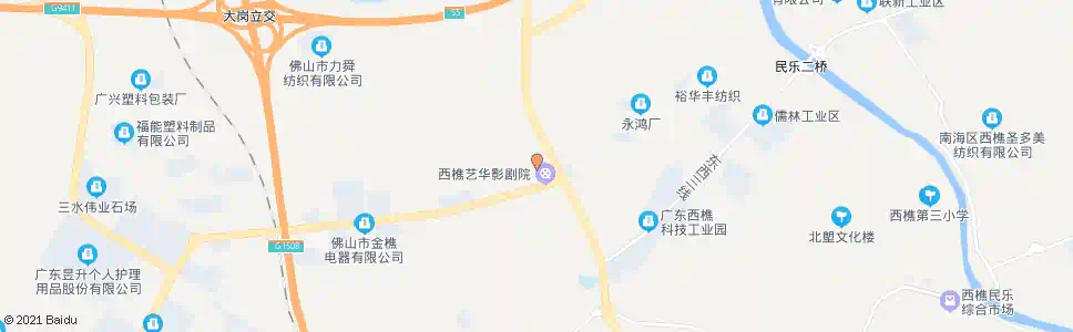 佛山百东大山边_公交站地图_佛山公交_妙搜公交查询2025