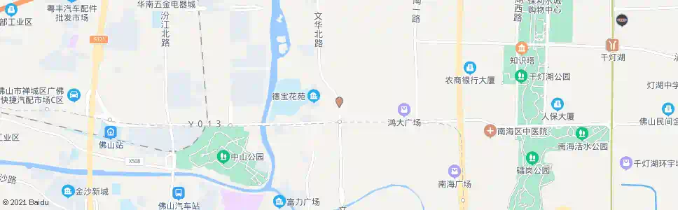 佛山叠南市场_公交站地图_佛山公交_妙搜公交查询2025