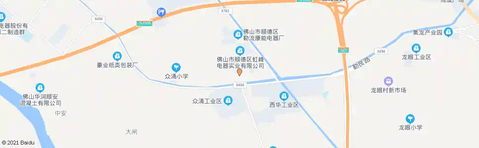 佛山众涌桥_公交站地图_佛山公交_妙搜公交查询2025