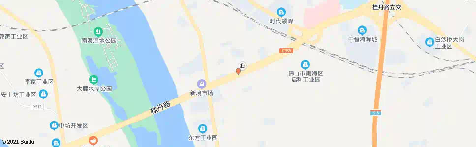 佛山新境_公交站地图_佛山公交_妙搜公交查询2025
