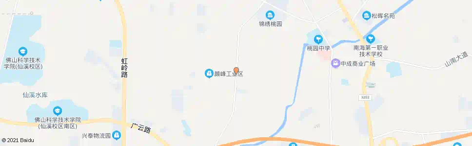 佛山山岗工业区_公交站地图_佛山公交_妙搜公交查询2025