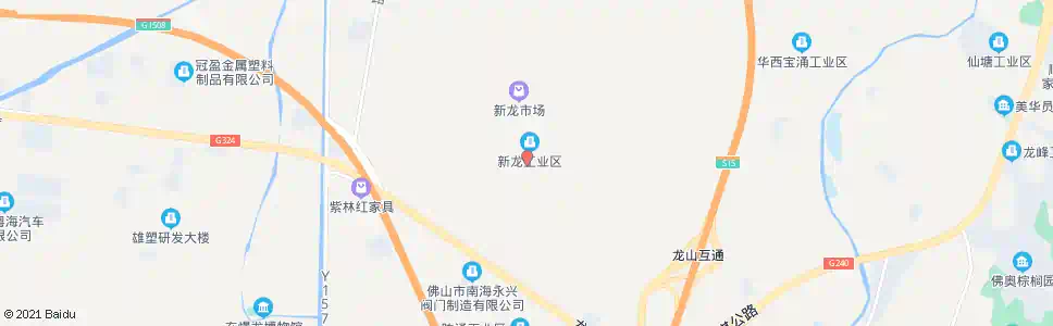 佛山新龙工业区_公交站地图_佛山公交_妙搜公交查询2025