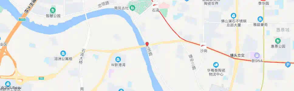 佛山石南大桥底_公交站地图_佛山公交_妙搜公交查询2025