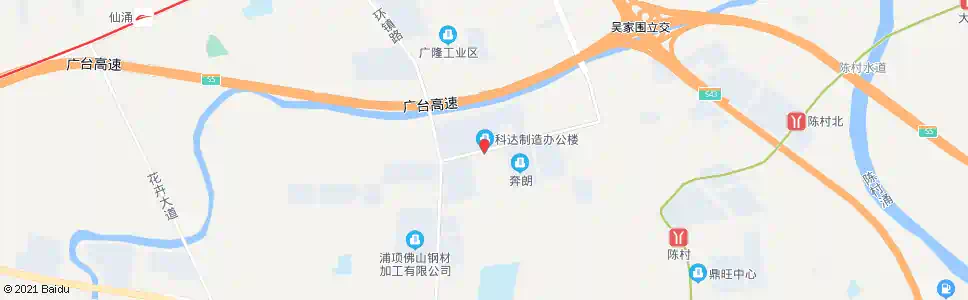 佛山科达公司_公交站地图_佛山公交_妙搜公交查询2025