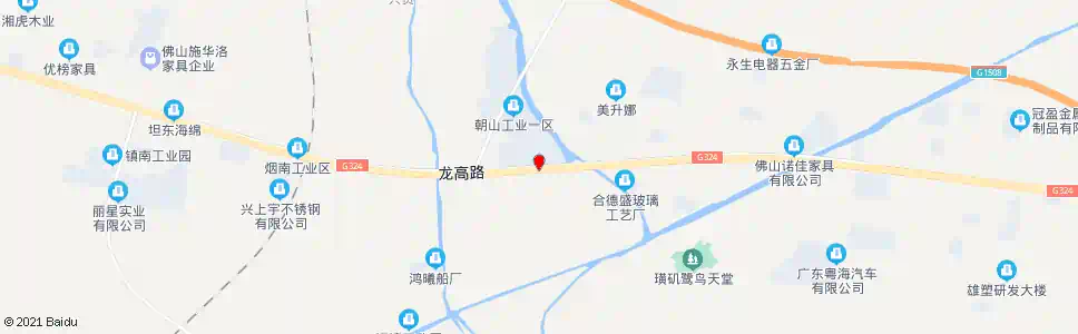 佛山朝山工业区_公交站地图_佛山公交_妙搜公交查询2025