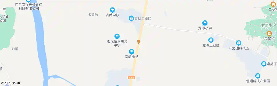 佛山南朗路口(百安路)_公交站地图_佛山公交_妙搜公交查询2025