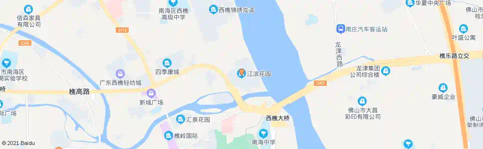 佛山石湾江滨花园_公交站地图_佛山公交_妙搜公交查询2025