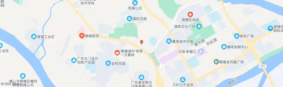 佛山新球医院_公交站地图_佛山公交_妙搜公交查询2025