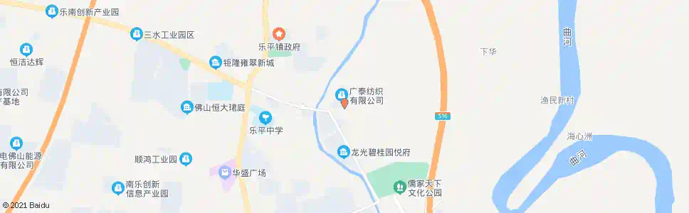 佛山华布村委会_公交站地图_佛山公交_妙搜公交查询2025