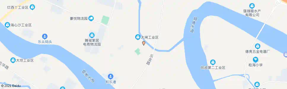 佛山大闸村_公交站地图_佛山公交_妙搜公交查询2025