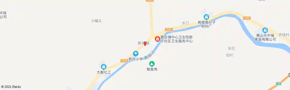 佛山新圩路口_公交站地图_佛山公交_妙搜公交查询2025