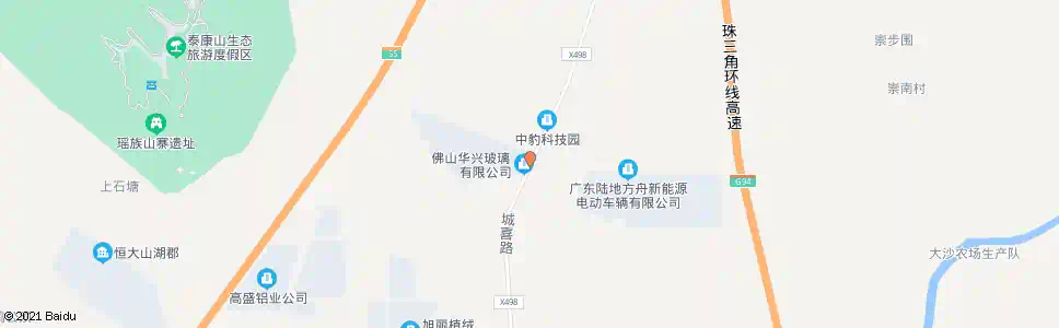 佛山华兴玻璃厂_公交站地图_佛山公交_妙搜公交查询2025
