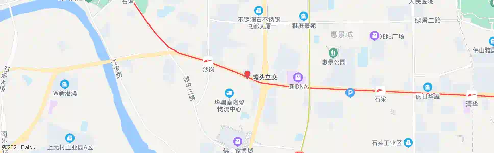 佛山番村南_公交站地图_佛山公交_妙搜公交查询2025