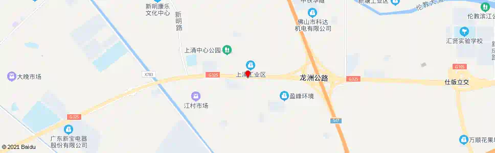 佛山龙洲路江村站_公交站地图_佛山公交_妙搜公交查询2025