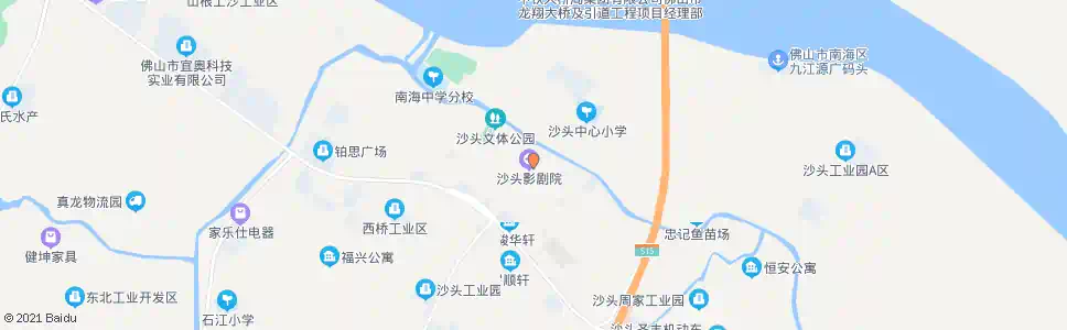 佛山九江影剧院_公交站地图_佛山公交_妙搜公交查询2025