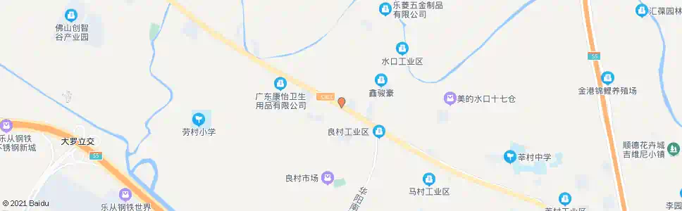 佛山良村牌坊_公交站地图_佛山公交_妙搜公交查询2025