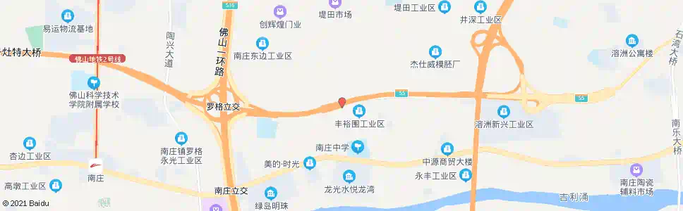 佛山罗格村_公交站地图_佛山公交_妙搜公交查询2025