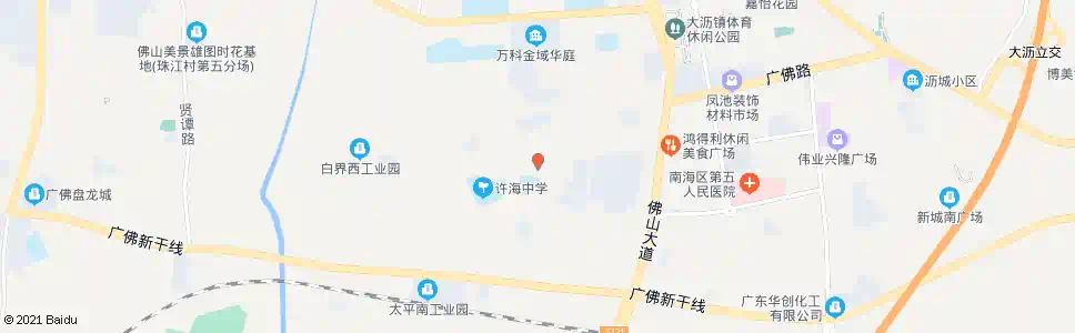 佛山太平社区_公交站地图_佛山公交_妙搜公交查询2025