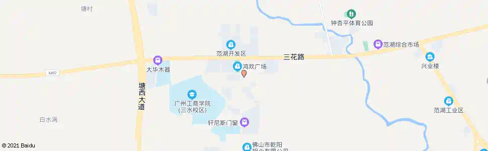 佛山范湖广场_公交站地图_佛山公交_妙搜公交查询2025